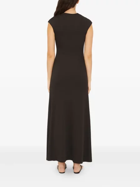 Rochie maxi Christopher Esber cu strasuri de costum negru