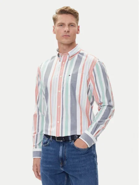Tommy Hilfiger Cămașă Oxford Regatta Colorat