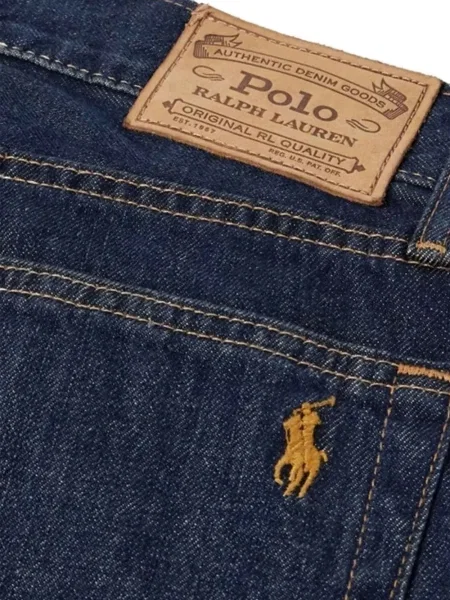 Blugi Polo Ralph Lauren cu broderie albastru