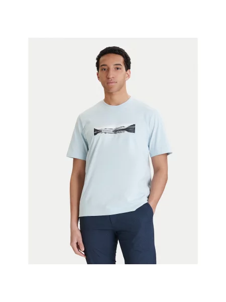 Jack & Jones T-Shirt Fusion Ανοιχτό Relaxed Fit μπλε