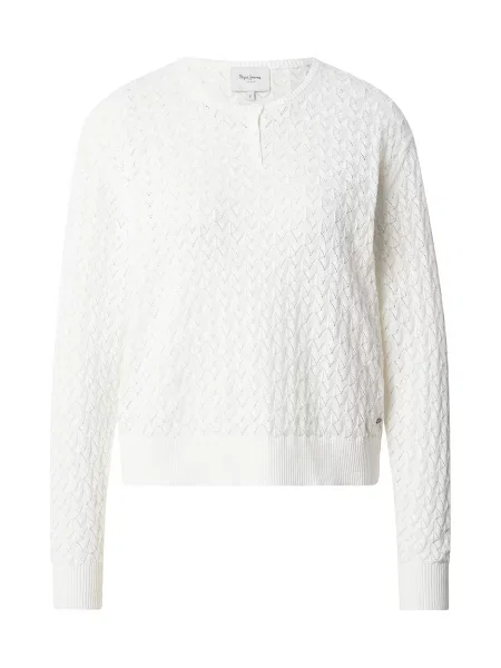 Pepe Jeans Pulover murdar alb