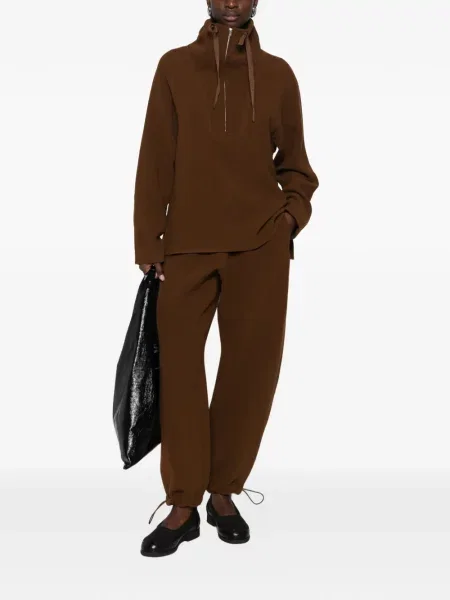 Pantaloni Studio Nicholson cu cordon maro