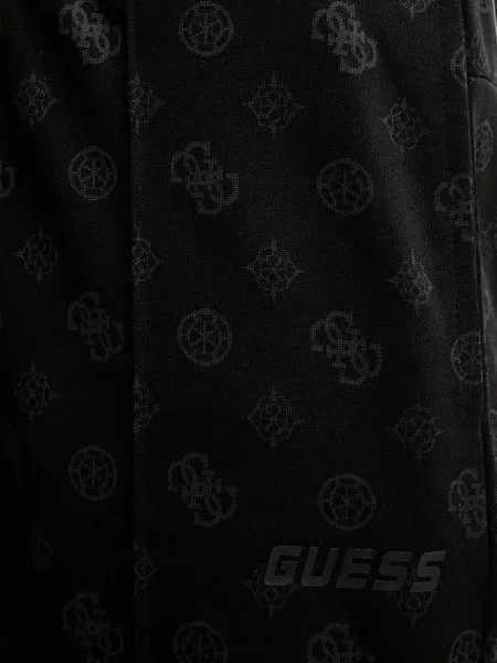 Pantaloni Guess cu imagine alergare negru
