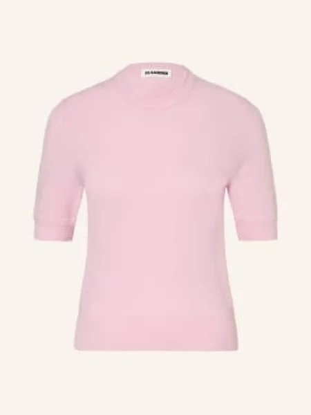 Jil Sander Pletené Tričko světle růžová