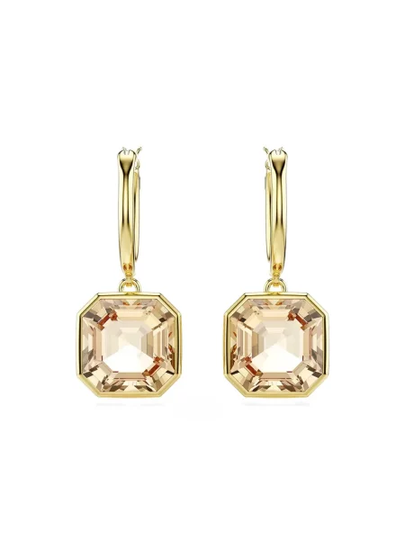 Auskarai Swarovski su kristalais auksinė