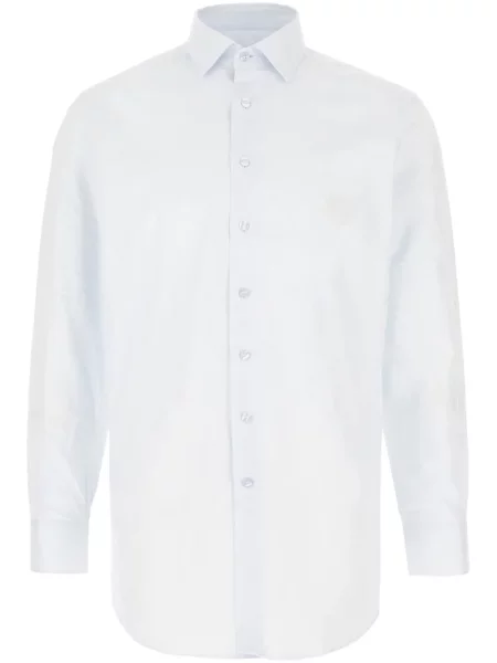 Cămașă Etro cu model paisley din jacard albastru
