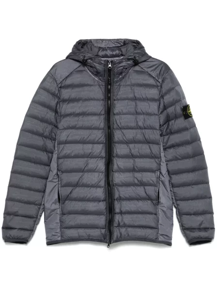 Kurtka puchowa Stone Island z kamieniami niebieska