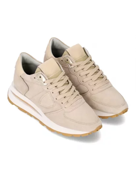 Buty do biegania Philippe Model zamszowe do biegania różowe