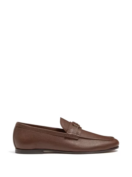 Pantofi loafer Valentino Garavani din piele maro