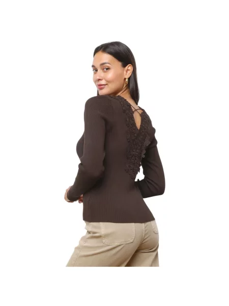 Pulover La Modeuse maro