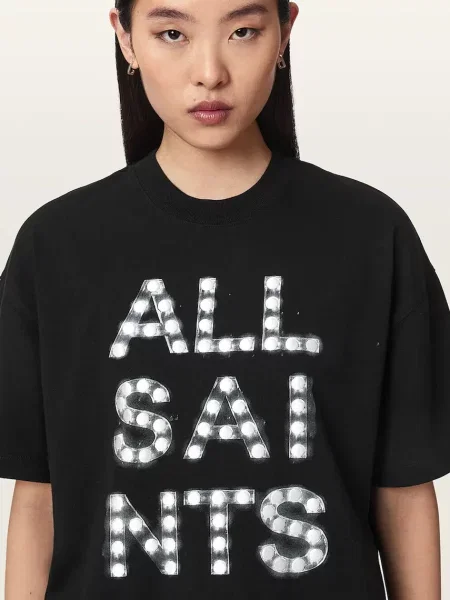 AllSaints футболка basic NEON ETTA TEE