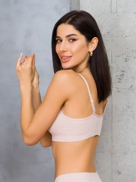 Бюстгальтер ISSA Plus бежевий