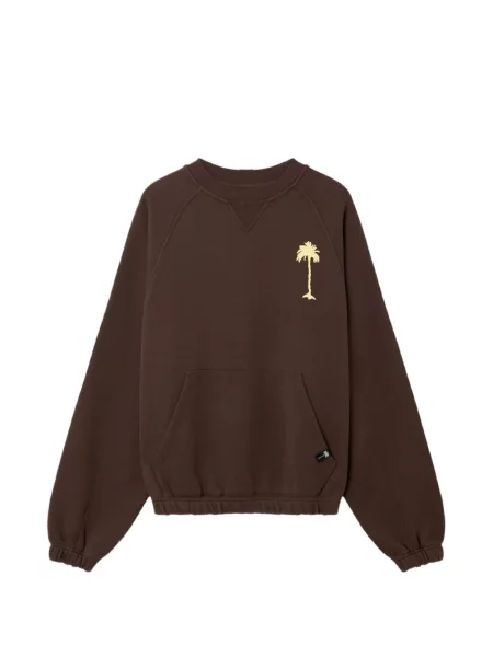 Hanorac crewneck Palm Angels maro