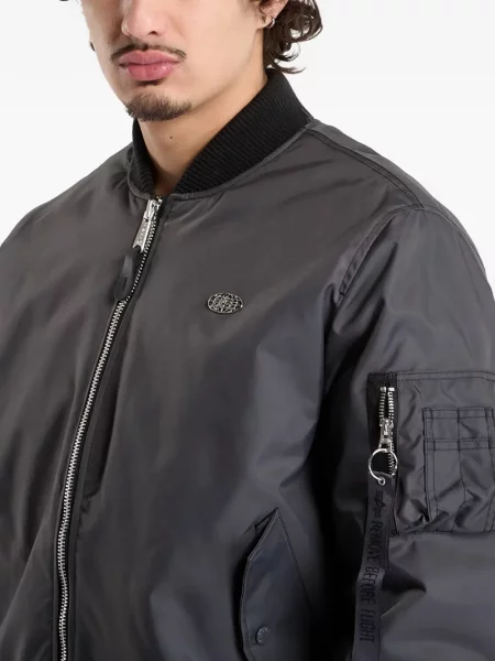 Geacă bomber Alpha Industries cu autograf gri