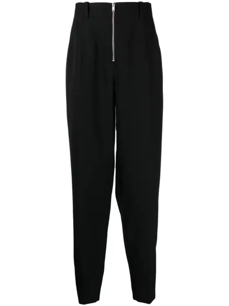 Pantaloni Jil Sander de lână negru