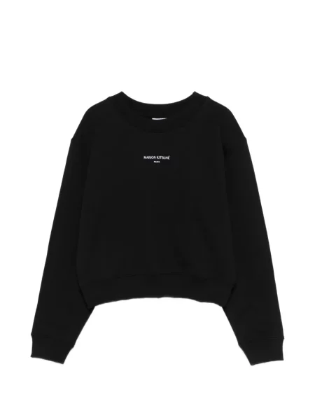 Hanorac Maison Kitsune cu autograf negru