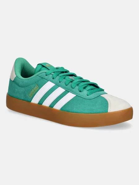 Велурени маратонки adidas VL Court зелено