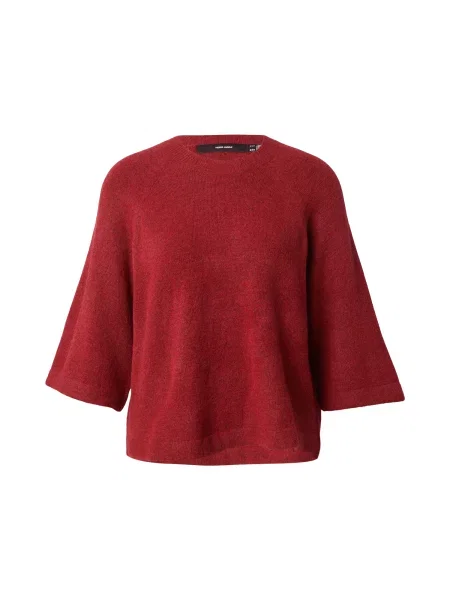 VERO MODA Pulover VMLEFILE ruginiu roșu