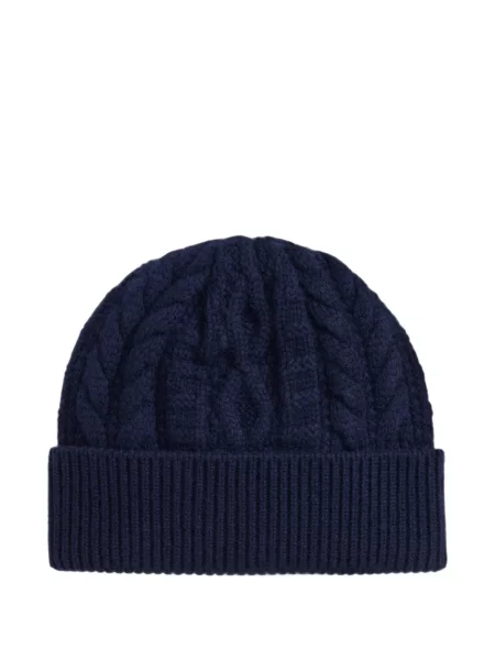 Kašmírový čepice Ralph Lauren Purple Label modrý