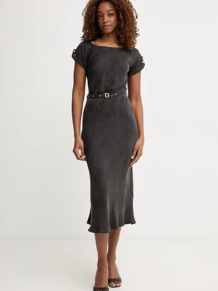 Guess sukienka z wiskozą DALIA czarna