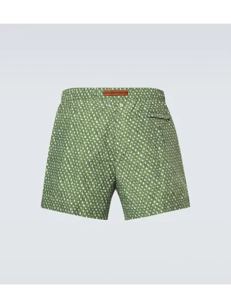 Slip de baie Zegna cu imagine verde