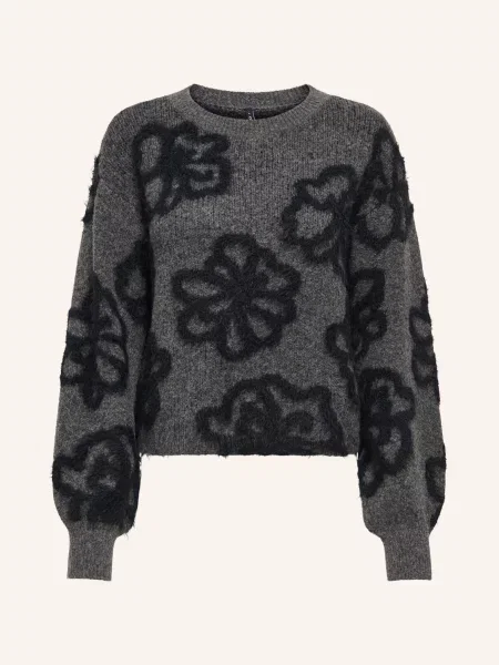 Only Sweter grau czarny