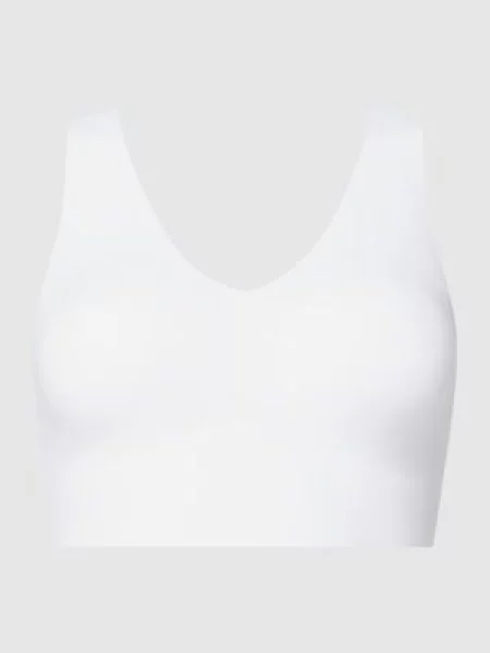 Stanik z dodatkiem streczu – watowany Schiesser biały