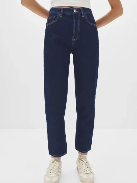 Pull&Bear Džínsy námornícka modrá