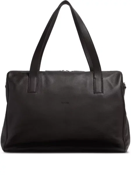 Geanta de piele Zegna din piele maro