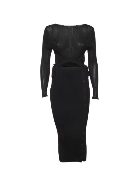 Rochie midi Self-portrait negru