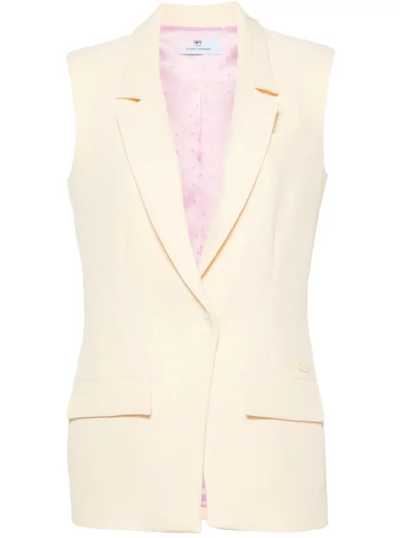 Kamizelka Chiara Ferragni jednorzędowa żółta