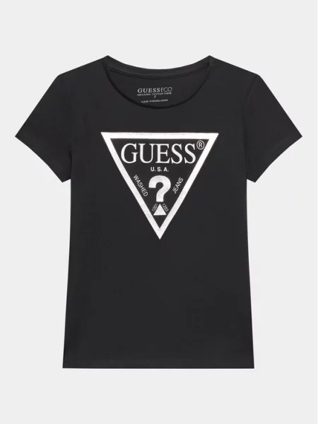 Guess T-Shirt μαύρο