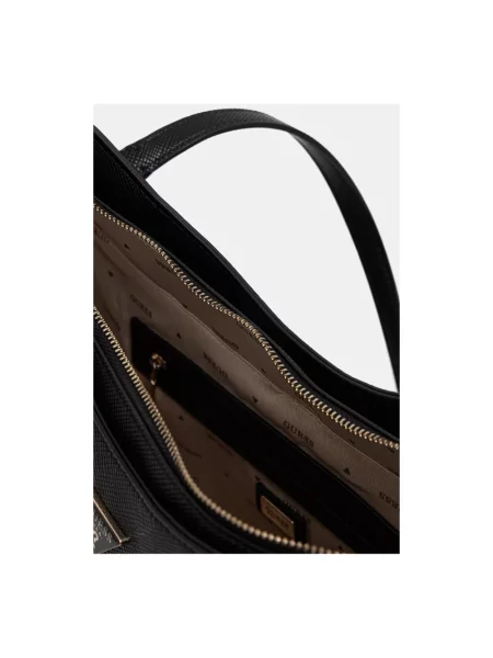 Guess torebka shopper z imitacji skóry GILDA czarna