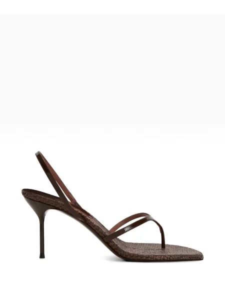 Chiloți tanga Paris Texas slingback maro