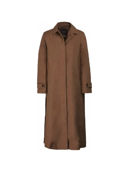Palton Moorer cu un singur rând de nasturi maro