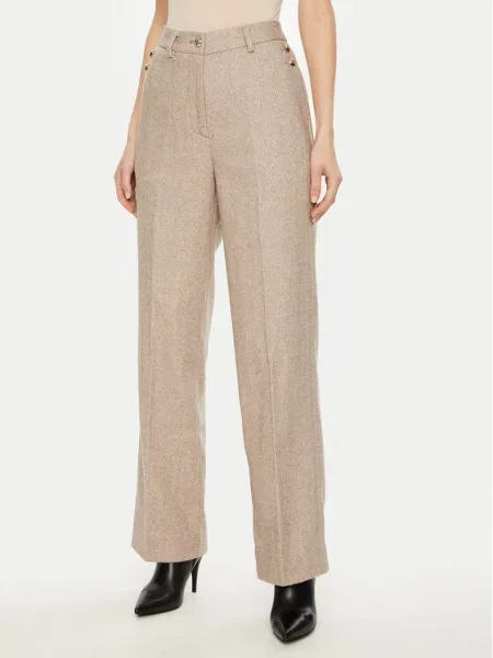 Bruuns Bazaar Pantaloni din Elezi bej