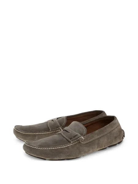 Semišové loafers Prada Pre-owned zelené