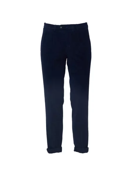Pantaloni Briglia 1949 de catifea cord albastru
