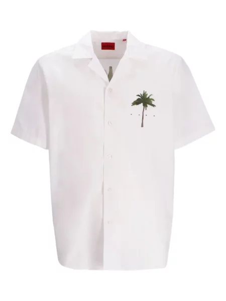 Cămașă Hugo cu imagine alb