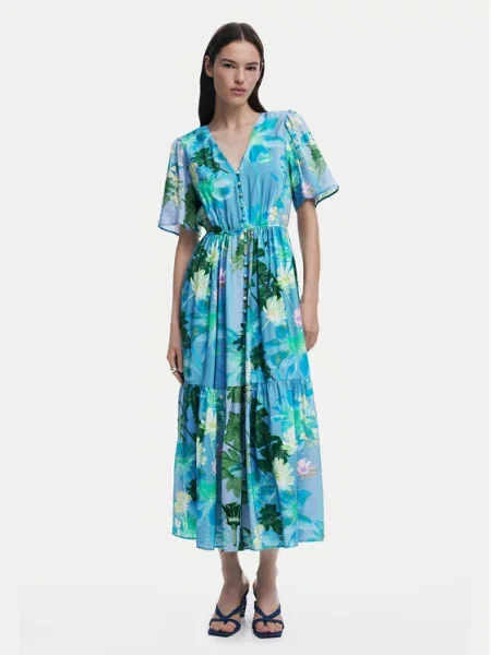 Desigual Sukienka koszulowa Nancy niebieski