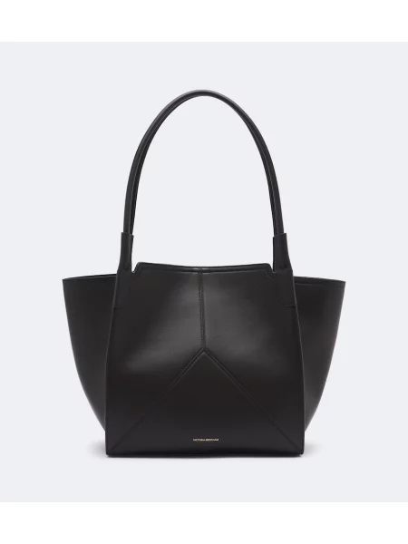 Geantă shopper Victoria Beckham din piele maro