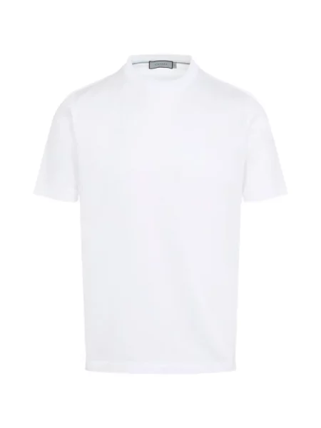 Tricou Canali cu decolteu rotund alb