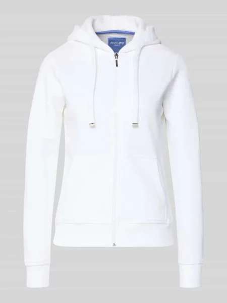 Bluza rozpinana z zamkiem błyskawicznym Christian Berg Woman biała