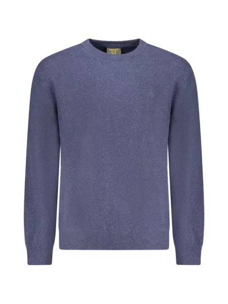 Pulover Timberland cu broderie cu decolteu rotund albastru