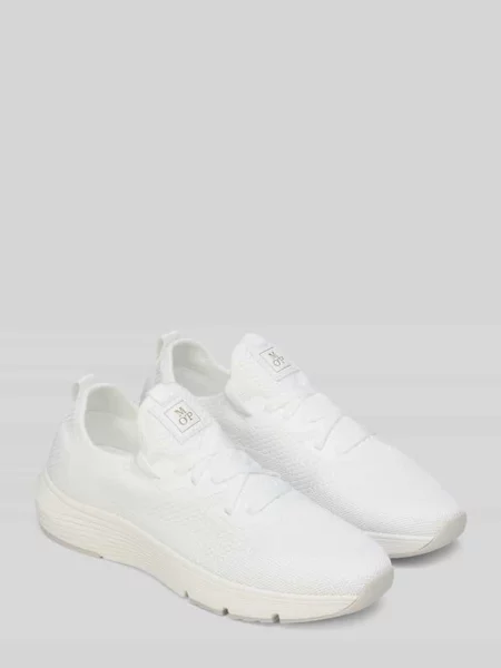 Sneakersy o niskim kroju z naszywką z logo Marc O'polo białe