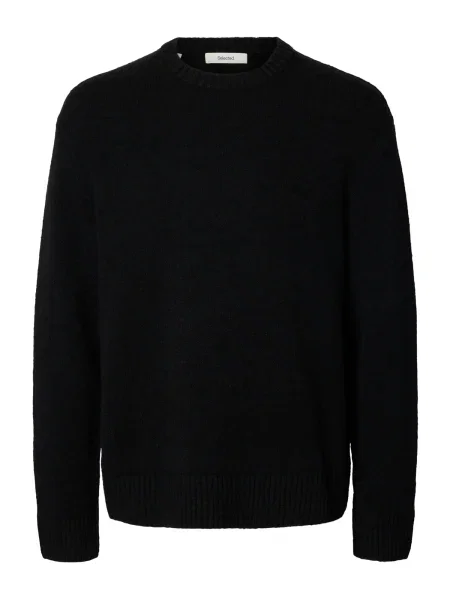 SELECTED Pulover SLHALEX' negru