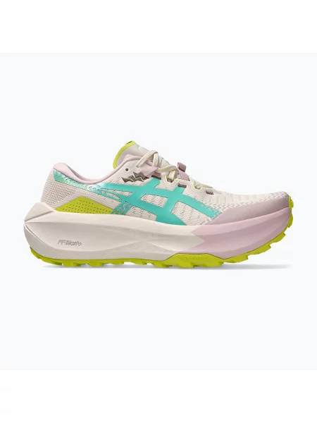 Női futócipő ASICS Trabuco Max 5 mineral beige/aurora green. Méret: EU bézs