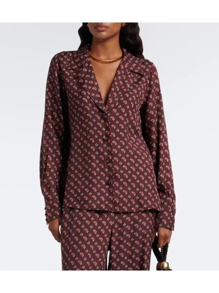 Bluză Dôen de mătase cu model paisley