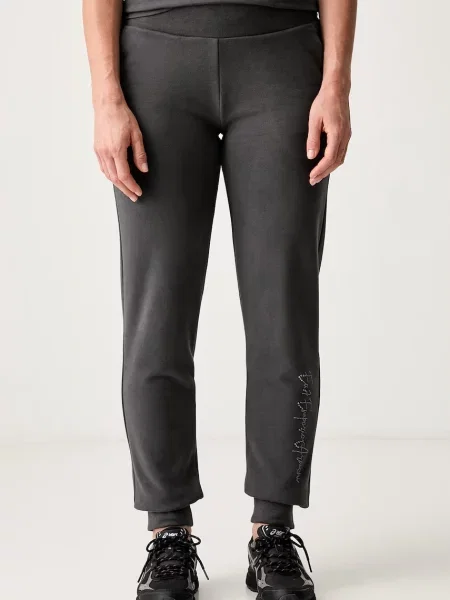 Emporio Armani pantaloni de trening pentru femei cu gri
