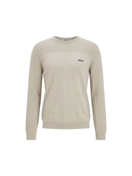 Sweter Boss wełniany beżowy
